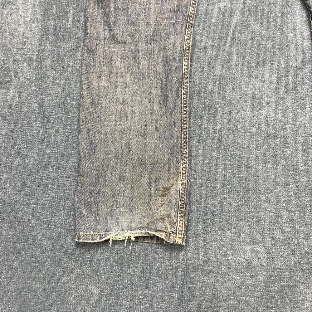 Levi's 514 Jeans Mens 33x32 Blue Denim Light Wash Slim Straight Leg Outdoor